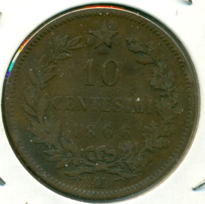 1866 ITALY 10 CENTESIMI, NICE FINE+, GREAT PRICE! | eBay