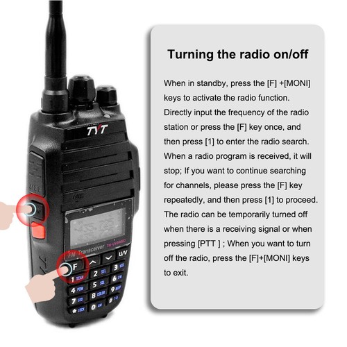 TH-UV8000D 10W FM Transceiver VHF UHF Dual Band Two Way Radio 128Ch + USB Cable - Picture 8 of 11