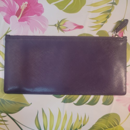 "GEBRAUCHT COACH EGGPLANT LILA SKINNY GROSSES ZUBEHÖR HÜLLE REISSVERSCHLUSSBEUTEL 4,25x9,5"" - Bild 2 von 6