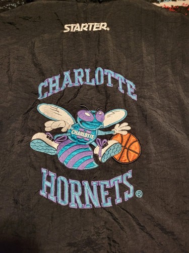 Chaqueta Charlotte Hornets Starter Pouch Vintage Años 90 NBA Talla L - Imagen 12 de 15