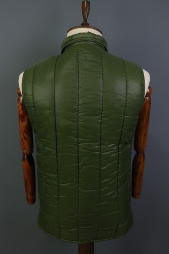 Vintage BARBOUR Green 100% Nylon Full Zip Vest Gilet Jacket Size S - Picture 13 of 21