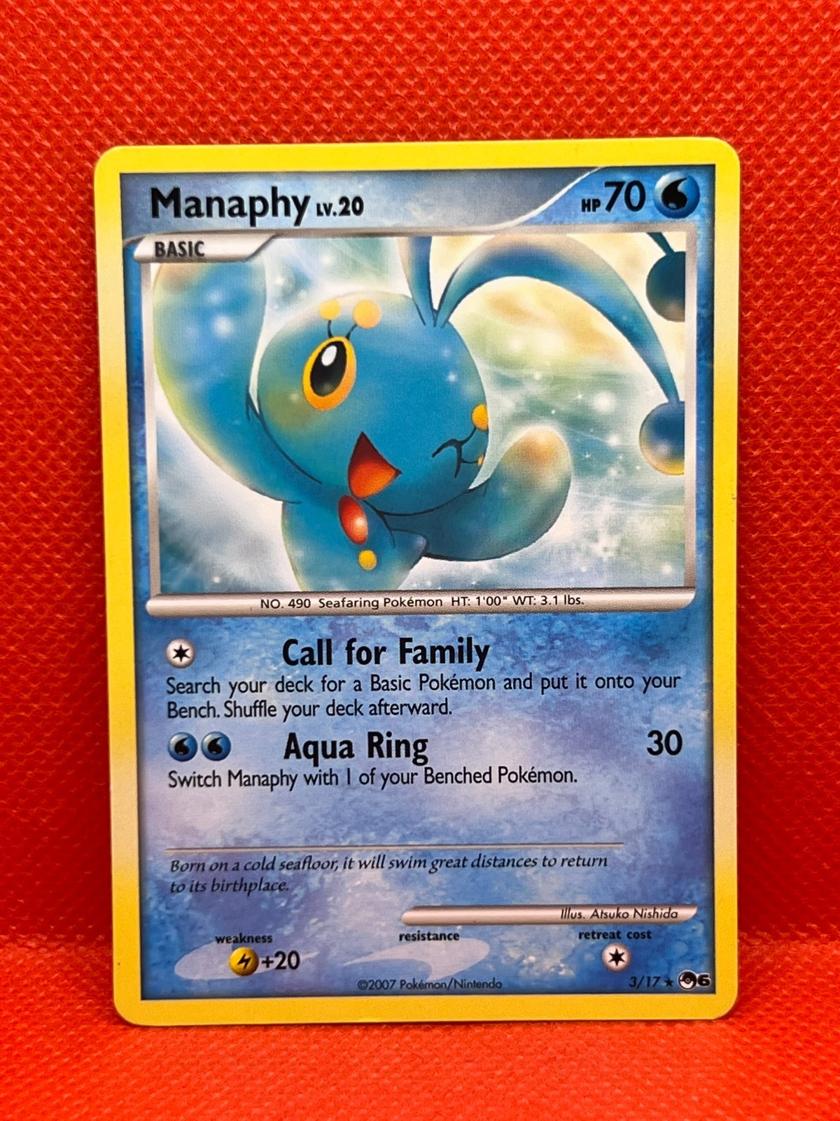 Pokémon Tcg Manaphy 3/17 Pop Series 6 Non Holo