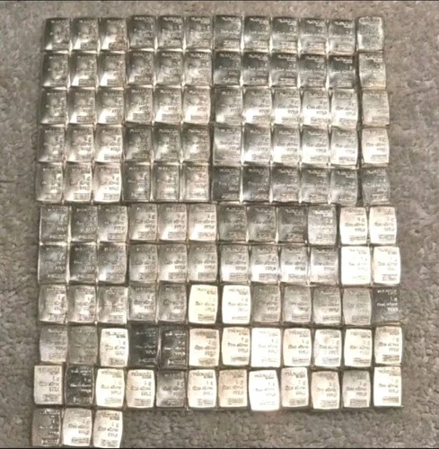 Lot of 15 - 1 Gram Valcambi Suisse Silver Bars .999 Fine Pure Bullion 1g Each