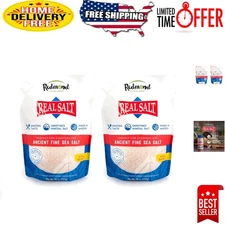 Mineral-Rich Real Salt - 26 Ounce Pouch (2 Pack) for Natural Flavor Enhancement