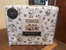 Berkshire Peanuts Snoopy Queen Sheet Set New