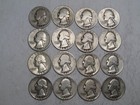 16 ($4.00 Face) 90% Silver Quarters Junk/Constitutional. #23 w — photo 3