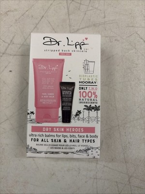 Dr. Lip Dry Skin Heroes 30ml + 8ml - 100% Natural Ultra Rich & Mega Rich Balms
