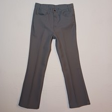 Vintage 1987 Levi's Mens 517 Bootcut Dacron Dress Jeans 31X31 Gray USA