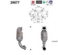 Katalysator FÜR Peugeot 208 I (Ca , CC ), CitroËN C3 II (Sc ) - AS 28677