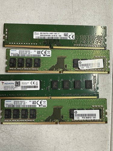 Lot 4 Of Samsung ADATA 8GB 1Rx8 PC4-2666V-ua2-11 Ram 32gb Total - Picture 1 of 1