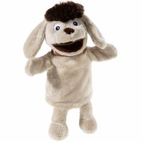 Heunec Sandmann Handpuppe Hund Moppi Handspielpuppe Puppentheather Puppe 28 Cm