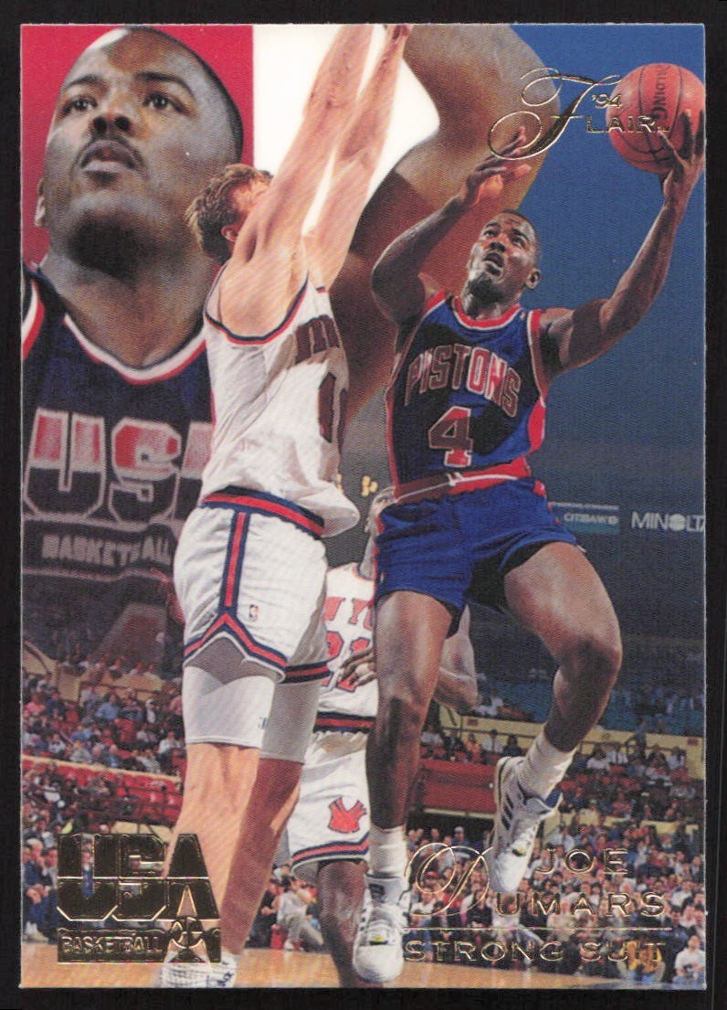 1994 Flair USA Basketball - Strong Suit Joe Dumars #17