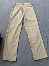 Good cond Dennis Uniform Khaki Tan tech Polyester Pants BOY 12S slim