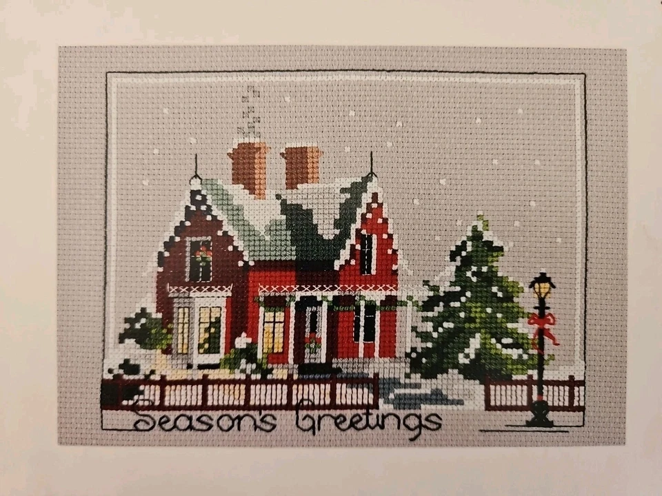 Judith M Kirby's Victorians House Number 8 SEASONS GREETING Cross Stitch Pattern - Image 3 of 3