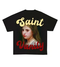 Saint Vanity T-shirt “Globel Tee” Size Medium World Famous Heavyweight  (NWOT)