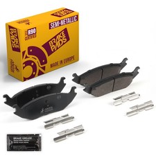 Rear Semi-Metallic Brake Pads w/Hardware for 07-09 Chrysler Aspen Dodge Durango