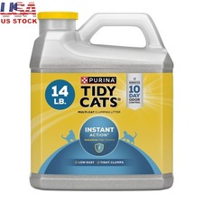 Multi-Cat Clumping Cat Litter Instant Action Odor Control Low Dust 14 lb Natural 1.23 per pound