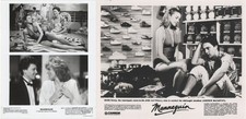 KIM CATTRALL - 'MANNEQUIN', 1987, 2 x 10" x 8" UK PRESS PACK PHOTOS, NEAR MINT