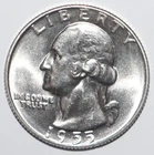 1955 D Washington Quarter CHOICE BRILLIANT UNCIRCULATED (I235)