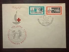 GERMANY DDR FDC COVER 1963 YEAR RED CROSS NURSE AMBULANCE HEALTH MEDICINE STAMPS