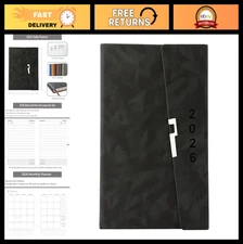 2026 Daily Planner - Hourly Appointment Book, One Page Per Day, Thick Paper, 5.7