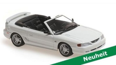 Minichamps 1:43 FORD MUSTANG CABRIOLET - 1994   WHITE