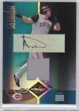 2004 Leaf Limited Monikers Jerseys Signatures 16/50 Adam Dunn #1 Auto 0v1