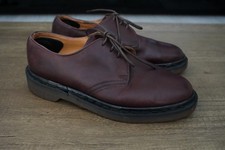 VTG Doc Dr. Martens Burgundy Red Leather Oxford Derby Shoes England Made UK6 W8