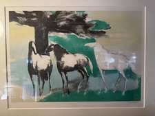 Stampa litografica Paul Guiramand "Gioco di luce"