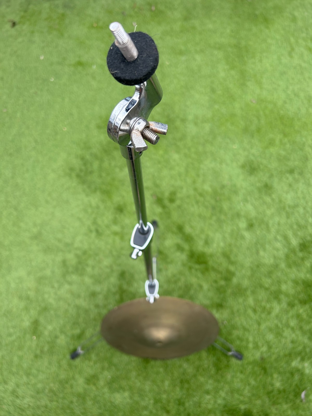 Flats Arbiter Double Braced Light Straight Cymbal Stand with 16'' Crash Cymbal photo 10