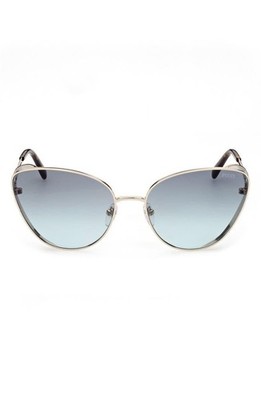 New Emilio Pucci Men 61mm Cat Eye Sunglasses Authentic Gold / Gradient Smoke