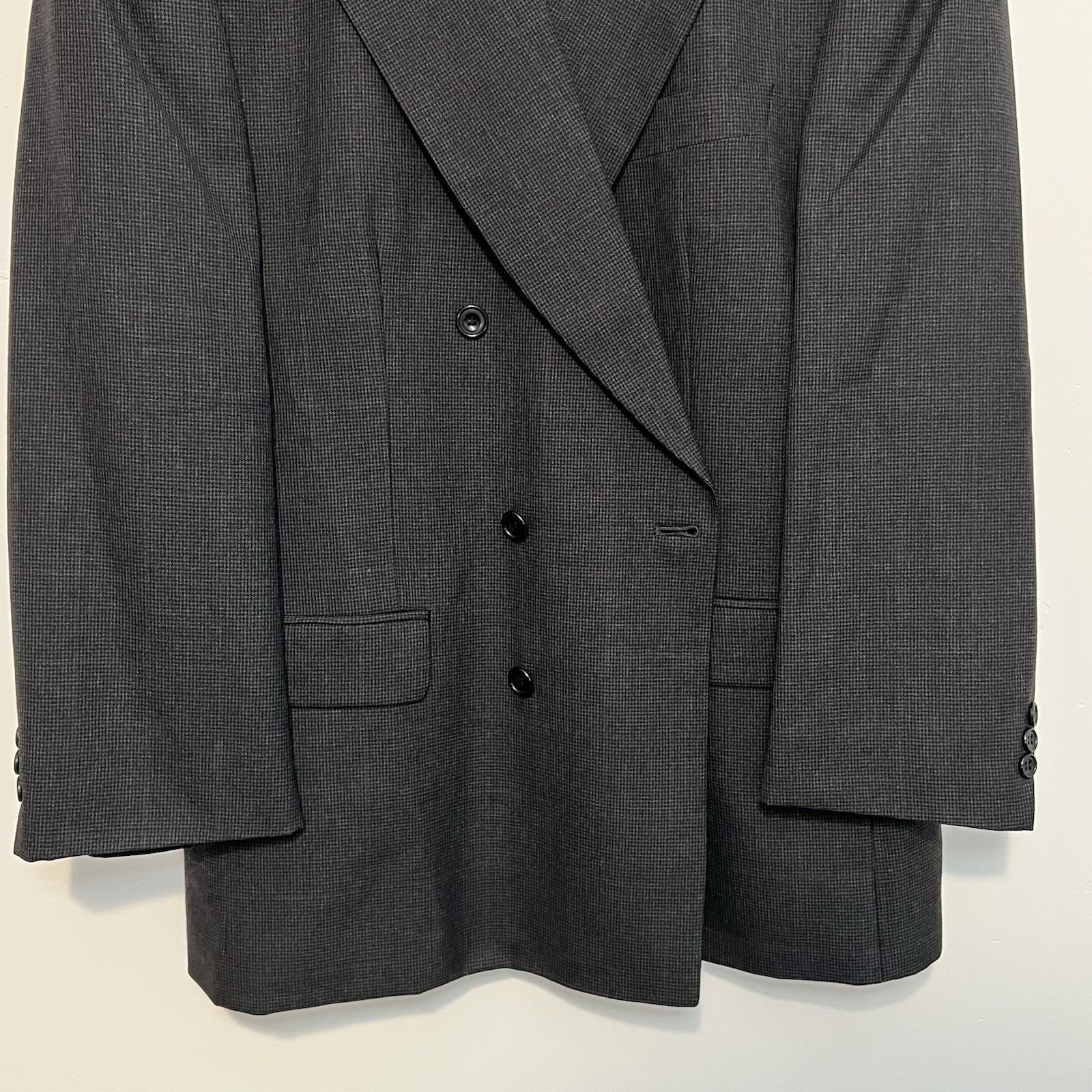 Vintage Men’s Double Breasted Suit Jacket Alexandre London Savile Row Size 44R image 4