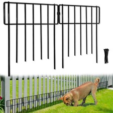 Animal Barrier Fence, 26 Pack No Dig Fence Decorative Fences, 17in H x10ft L...