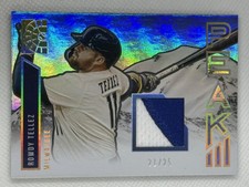 Rowdy Tellez Relic 2022 Panini Peak Materials GOLD SSP Braves Brewers #/25