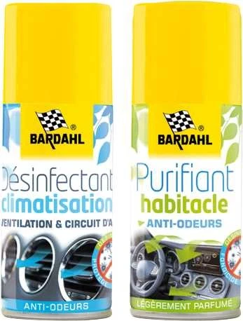 Pack désinfectant+purifiant Clim-habitacle 2x125ml Bardahl - Photo 1/1