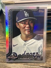 2025 Topps Series 1 Update Yoshinobu Yamamoto RC Foil All Star Game Dodgers