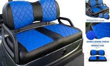 Golf Cart Diamond Seat Covers Kit, Fit for Yamaha Drive/Drive 2 Blue and Black