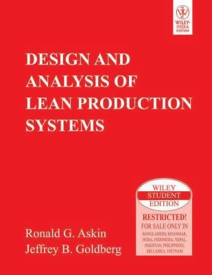 Wiley Design and Analysis of Lean Production Systems