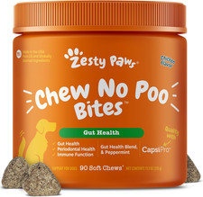 Zesty Paws Chew No Poo Bites for Dogs - Coprophagia Relief - Stool Eating Deterr