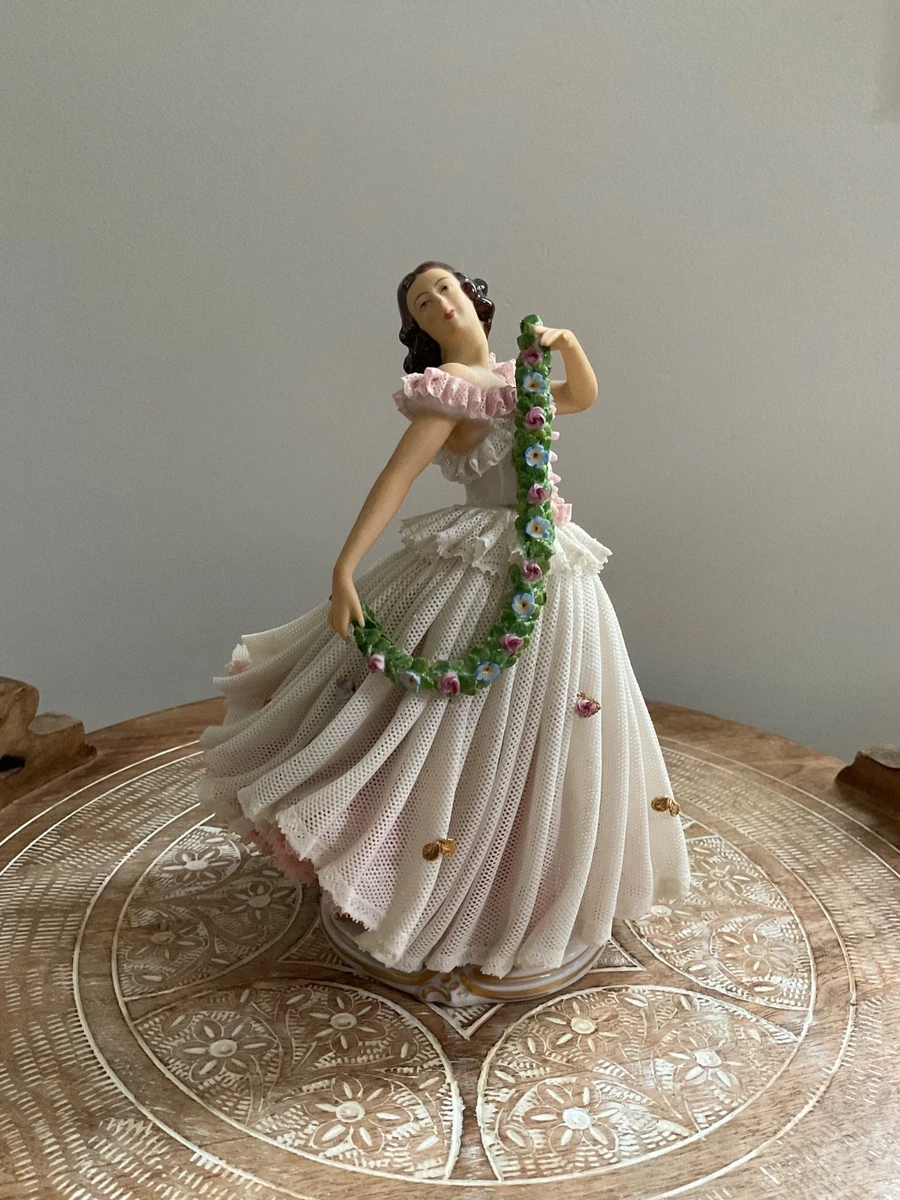 Victorian Porcelain Figurine In Antique Ceramic & Porcelain