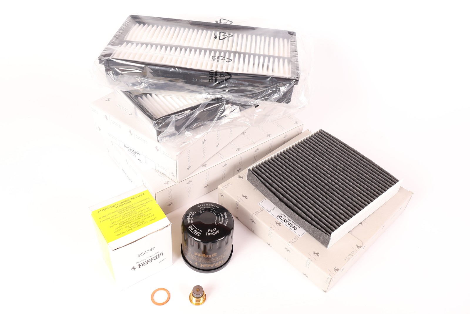 Calisk1 Ferrari California service kit - Oil filter, sump plug w/ gasket, air