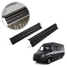 f&uuml;r Mercedes Sprinter (W906 | NCV3) 2006-2018 Schwellerleisten Schwarz Matt