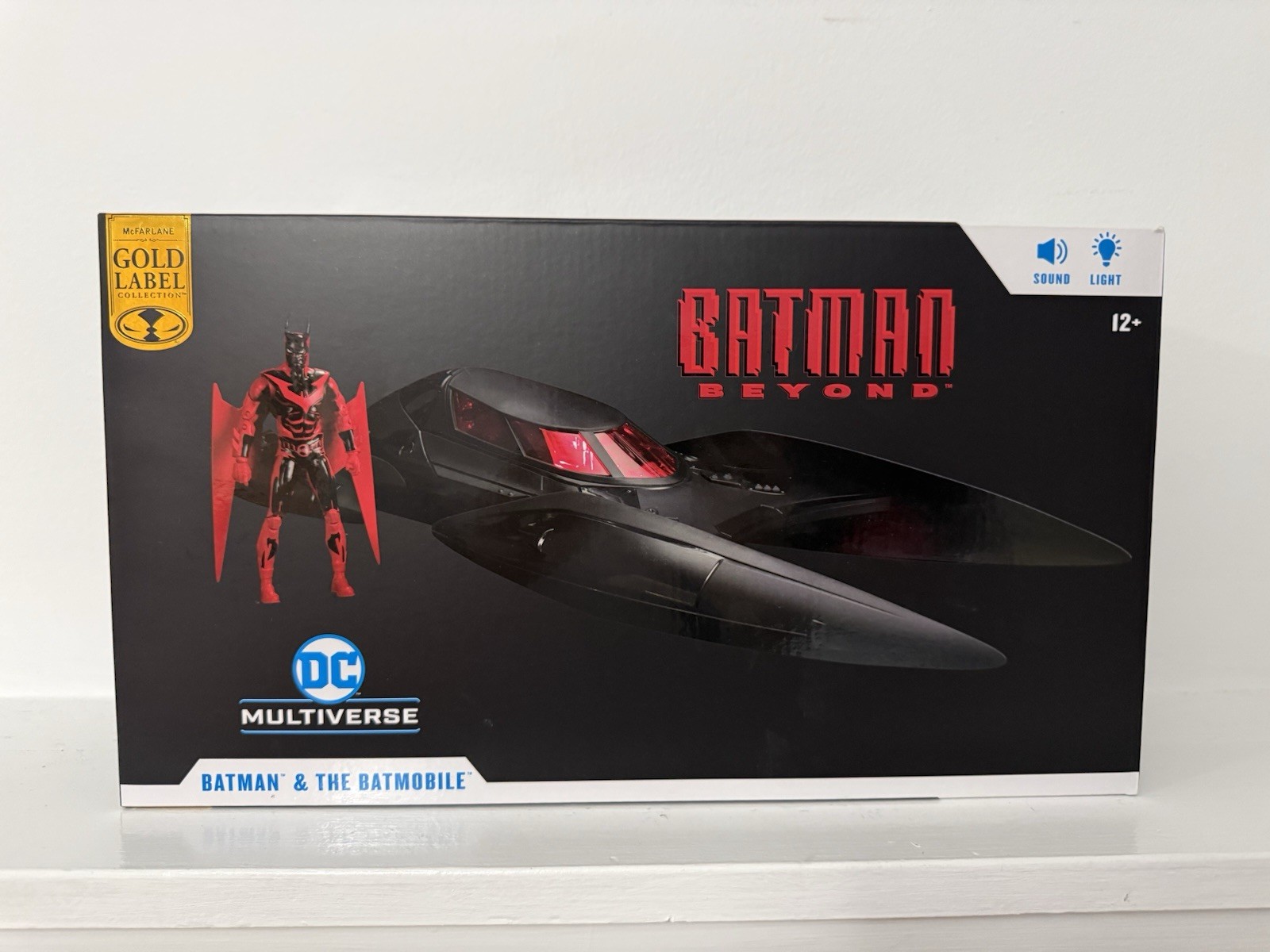 McFarlane DC Multiverse Batmobile Batman Beyond Gold Label With Figure