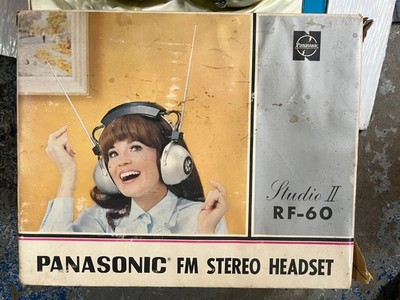 NATIONAL PANASONIC RF-60 ヘッドホン Vintage panasonic rf-60 headphones fm stereo | eBay