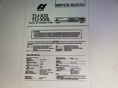 Sansui Tu-x111 Service  Manual Digital