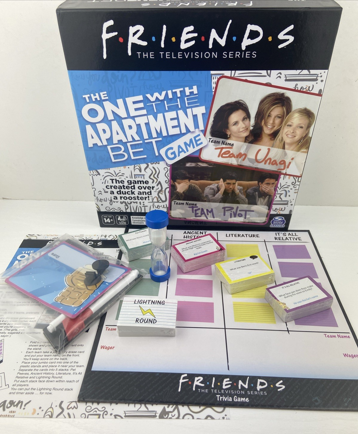 Friends The TV Series Board Game The One With The Apartment Bet Game Age 14+ L/N