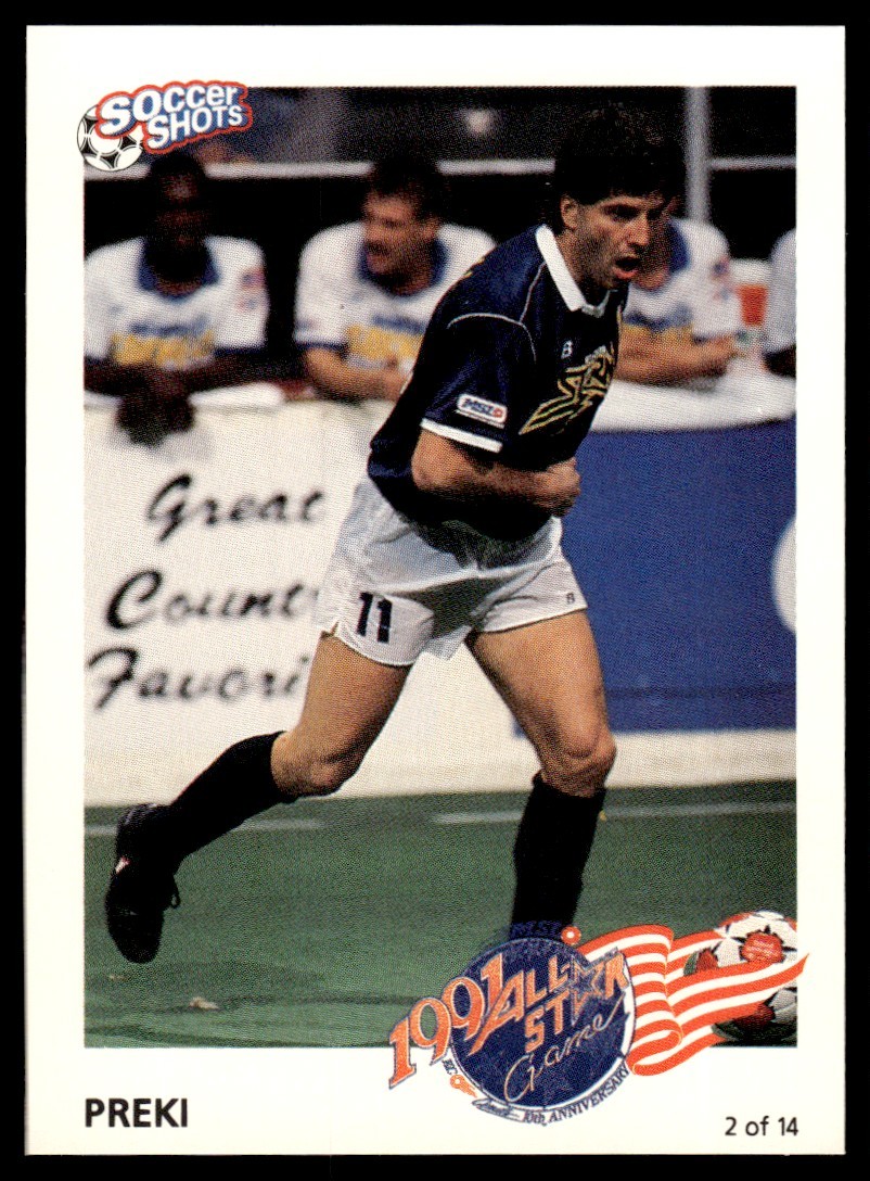 1991 Soccer Shots MSL Premier Limited Edition Preki All-Star Game #2/14