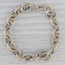 David Yurman Bracelet two-tone oval link chain