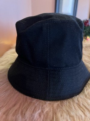 Prada Black Denim Bucket Hat Size Extra Large Preloved | eBay