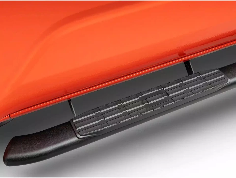 Ionic 4" Curved Black Nerf Bars Fit 1999-2016 Ford SuperDuty SuperCab Foto 4 de 4